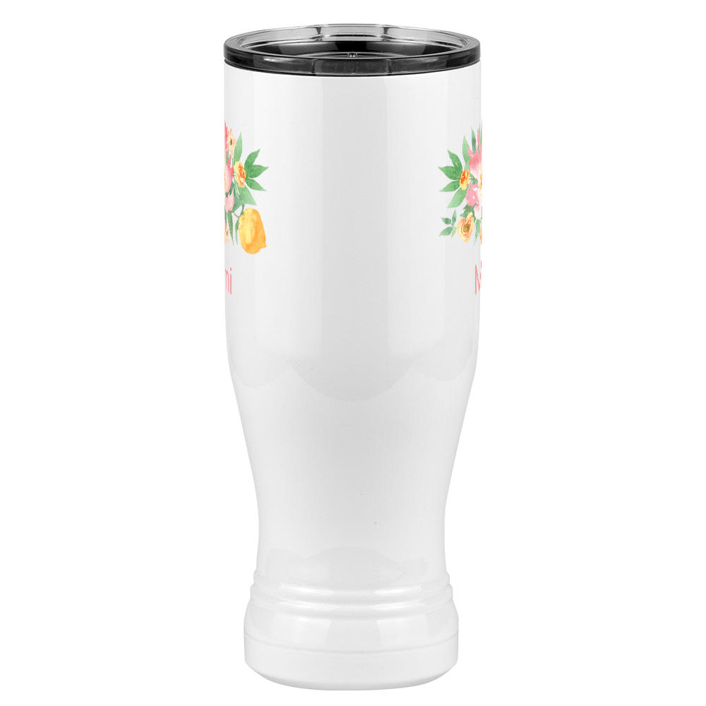 Personalized Flowers Pilsner Tumbler (20 oz) - Mimi - Front View