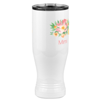 Thumbnail for Personalized Flowers Pilsner Tumbler (20 oz) - Mimi - Front Right View
