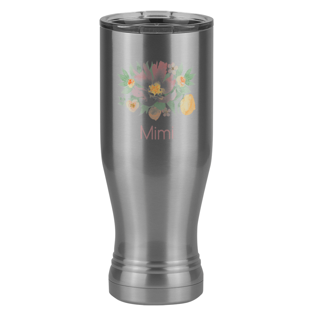 Personalized Flowers Pilsner Tumbler (20 oz) - Mimi - Right View