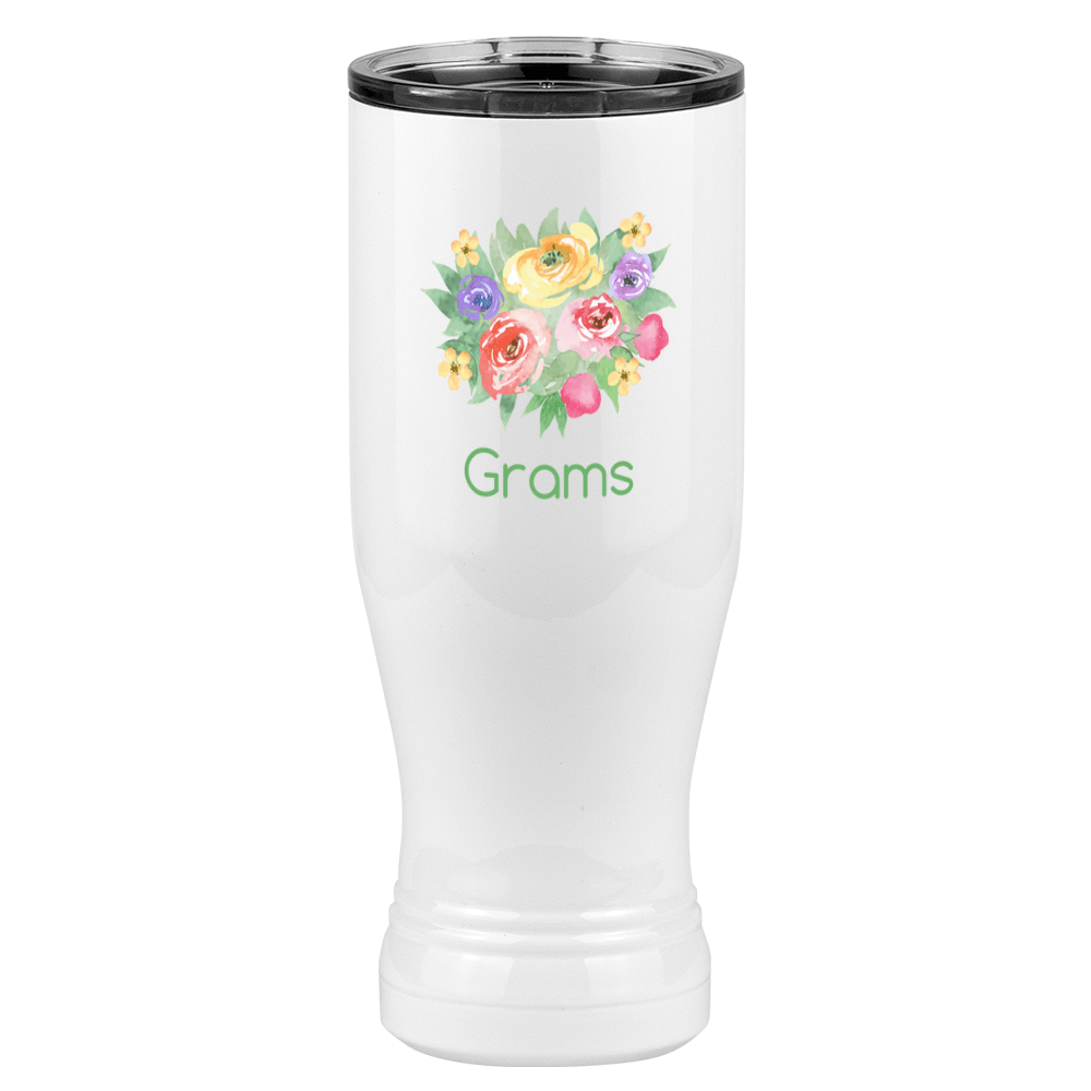 Personalized Flowers Pilsner Tumbler (20 oz) - Grams - Right View