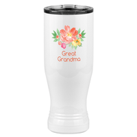 Thumbnail for Personalized Flowers Pilsner Tumbler (20 oz) - Great Grandma - Right View