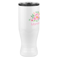 Thumbnail for Personalized Flowers Pilsner Tumbler (20 oz) - Mamaw - Front Right View