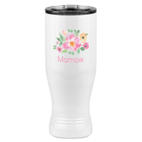 Thumbnail for Personalized Flowers Pilsner Tumbler (20 oz) - Mamaw - Left View