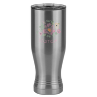 Thumbnail for Personalized Flowers Pilsner Tumbler (20 oz) - Mamaw - Left View