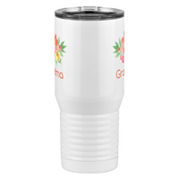 Thumbnail for Personalized Flowers Tall Travel Tumbler (20 oz) - Grandma - Front View