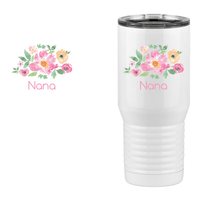 Thumbnail for Personalized Flowers Tall Travel Tumbler (20 oz) - Nana - Design View