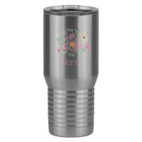 Thumbnail for Personalized Flowers Tall Travel Tumbler (20 oz) - Nana - Left View