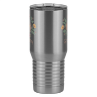 Thumbnail for Personalized Flowers Tall Travel Tumbler (20 oz) - Grammy - Front View