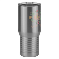 Thumbnail for Personalized Flowers Tall Travel Tumbler (20 oz) - Grammy - Front Right View