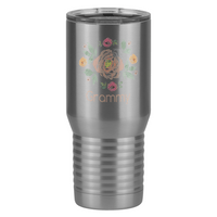 Thumbnail for Personalized Flowers Tall Travel Tumbler (20 oz) - Grammy - Left View