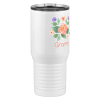 Thumbnail for Personalized Flowers Tall Travel Tumbler (20 oz) - Granny - Front Right View