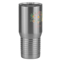 Thumbnail for Personalized Flowers Tall Travel Tumbler (20 oz) - Mimi - Front Right View