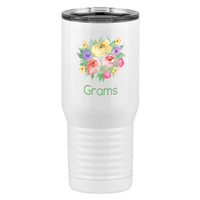 Thumbnail for Personalized Flowers Tall Travel Tumbler (20 oz) - Grams - Right View