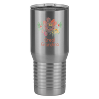 Thumbnail for Personalized Flowers Tall Travel Tumbler (20 oz) - Great Grandma - Right View