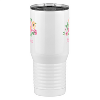 Thumbnail for Personalized Flowers Tall Travel Tumbler (20 oz) - Abuela - Front View
