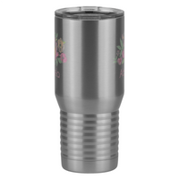 Thumbnail for Personalized Flowers Tall Travel Tumbler (20 oz) - Abuela - Front View