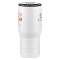 Thumbnail for Personalized Flowers Tall Travel Tumbler (20 oz) - Abuelita - Front View