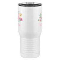 Thumbnail for Personalized Flowers Tall Travel Tumbler (20 oz) - Mamaw - Front View