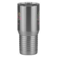 Thumbnail for Personalized Flowers Tall Travel Tumbler (20 oz) - Mamaw - Front View