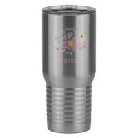 Thumbnail for Personalized Flowers Tall Travel Tumbler (20 oz) - Mamaw - Left View