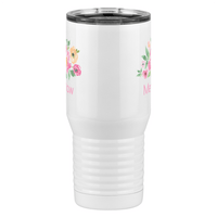 Thumbnail for Personalized Flowers Tall Travel Tumbler (20 oz) - Memaw - Front View