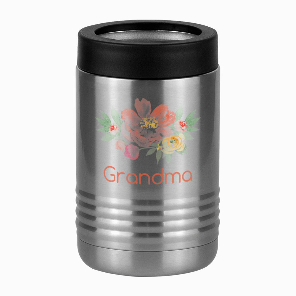 Personalized Flowers Beverage Holder - Grandma - Left View