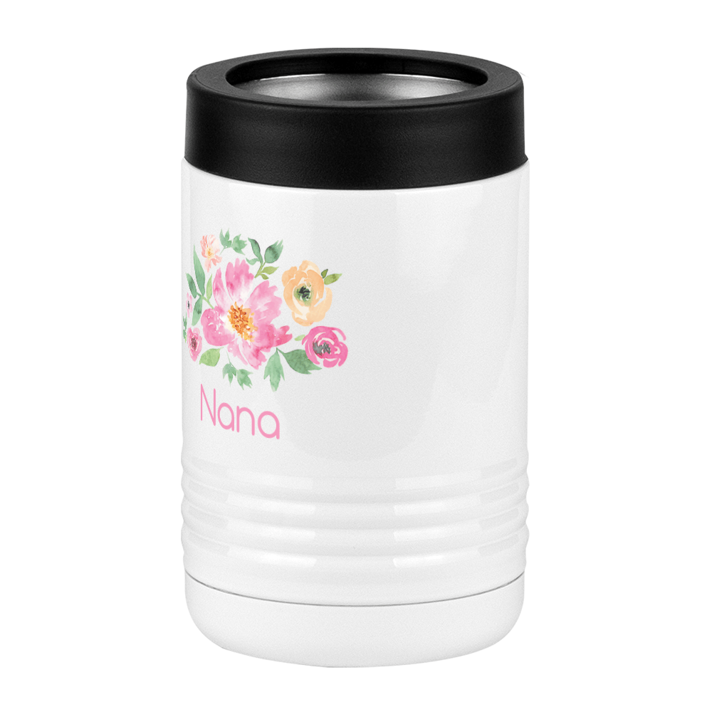 Personalized Flowers Beverage Holder - Nana - Front Left View