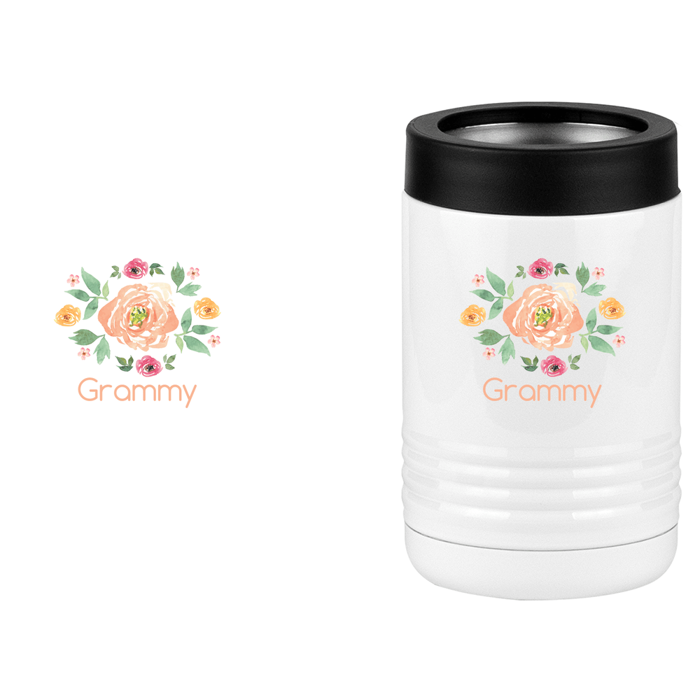 Personalized Flowers Beverage Holder - Grammy - Design View