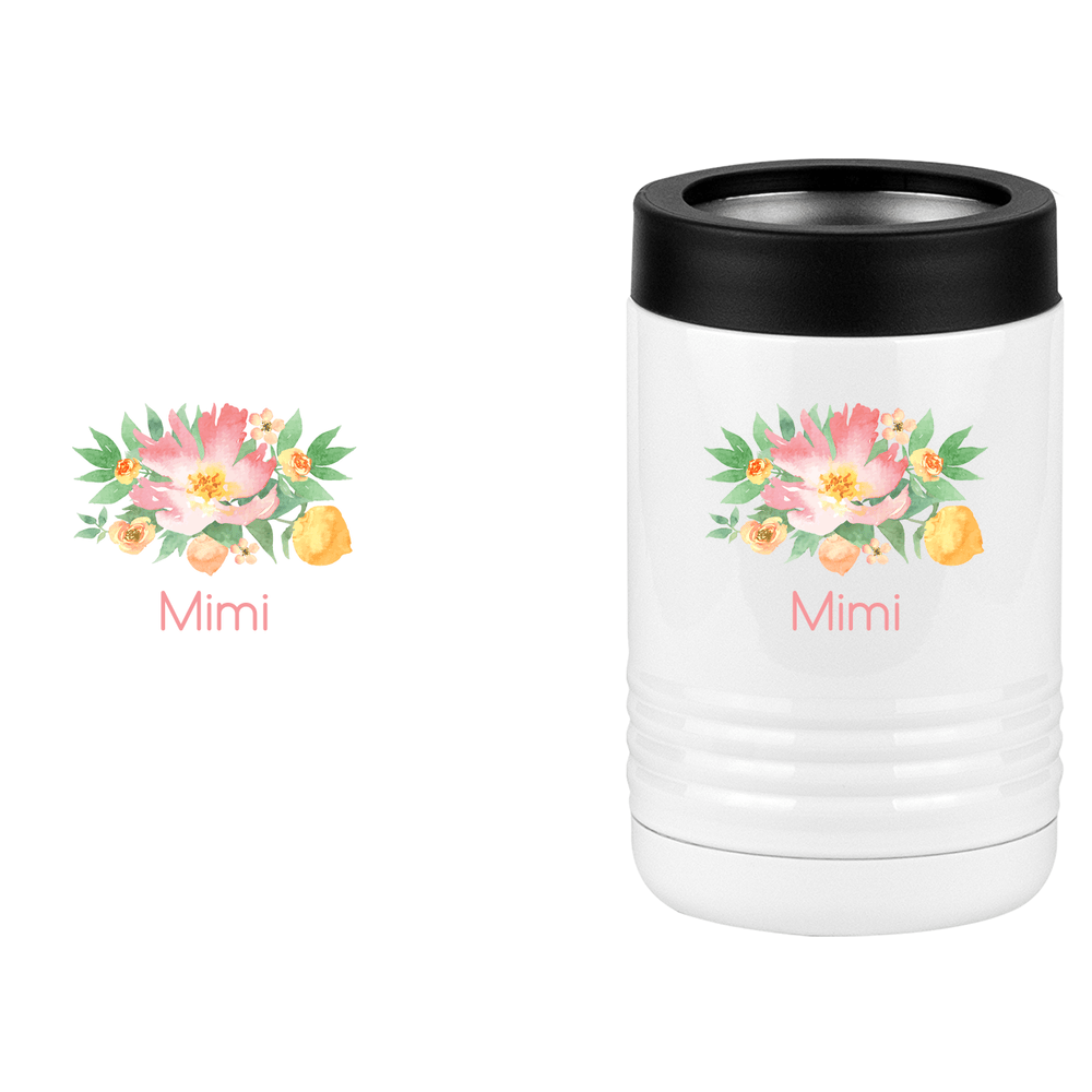 Personalized Flowers Beverage Holder - Mimi - Design View
