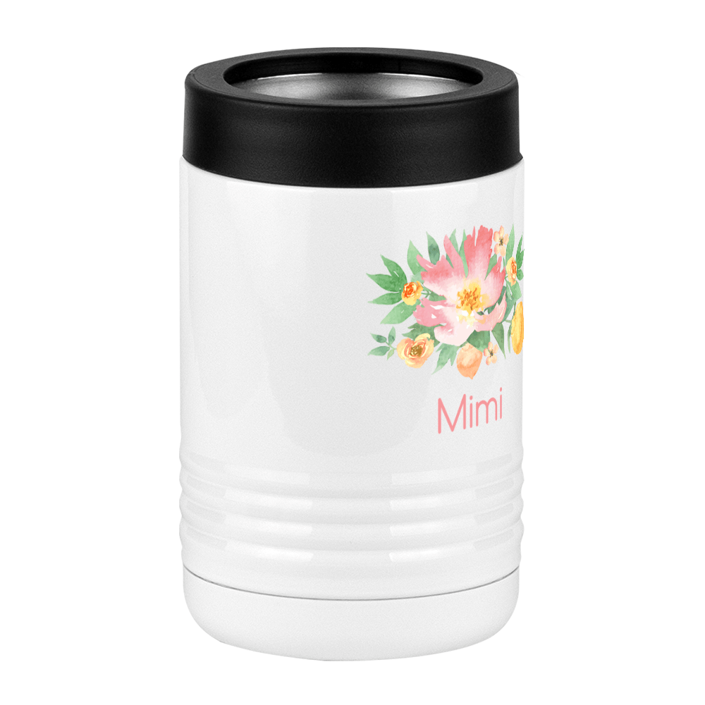 Personalized Flowers Beverage Holder - Mimi - Front Right View