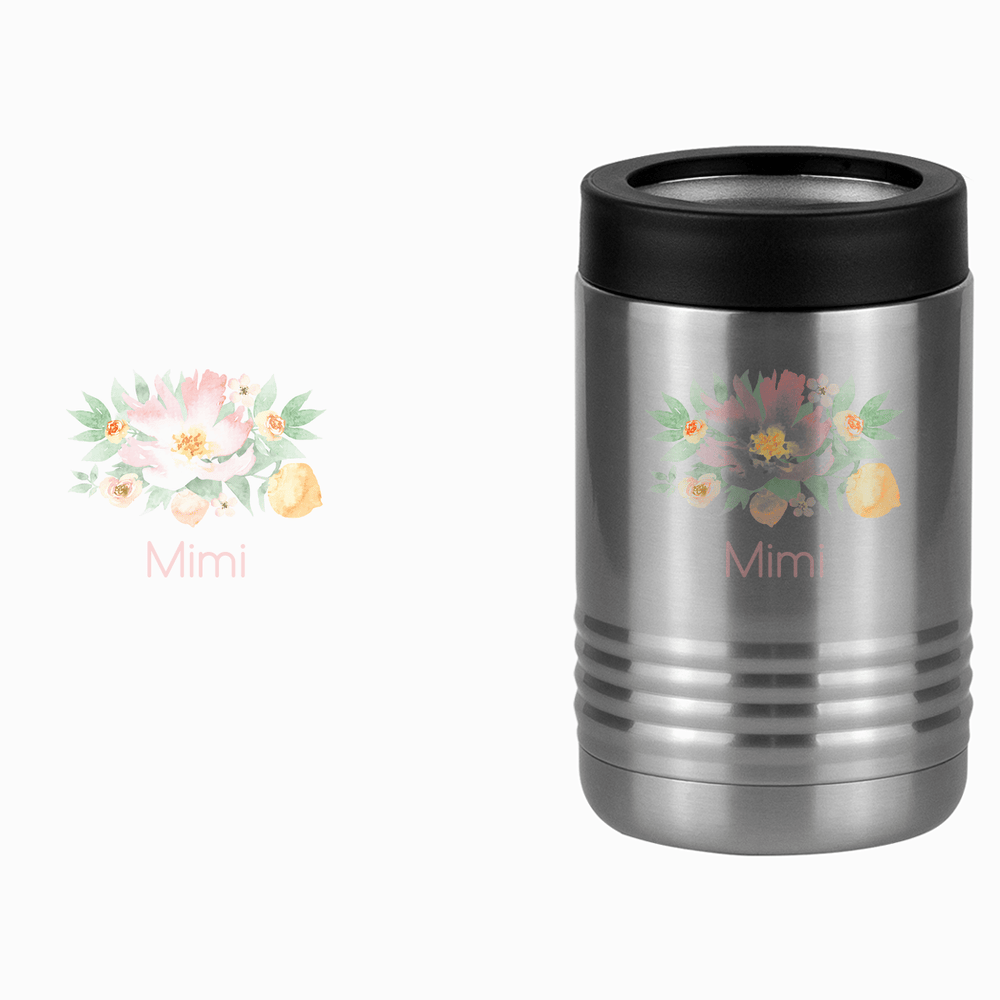 Personalized Flowers Beverage Holder - Mimi - Design View