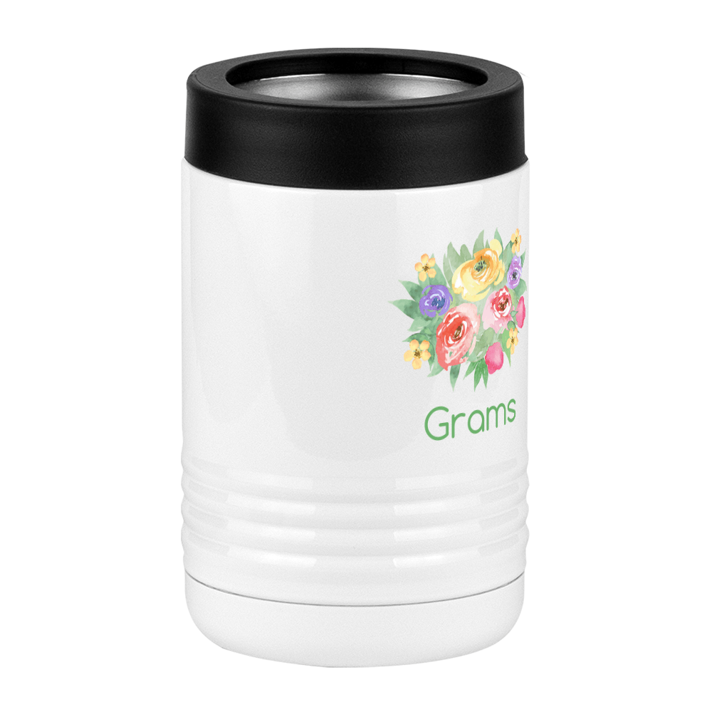Personalized Flowers Beverage Holder - Grams - Front Right View