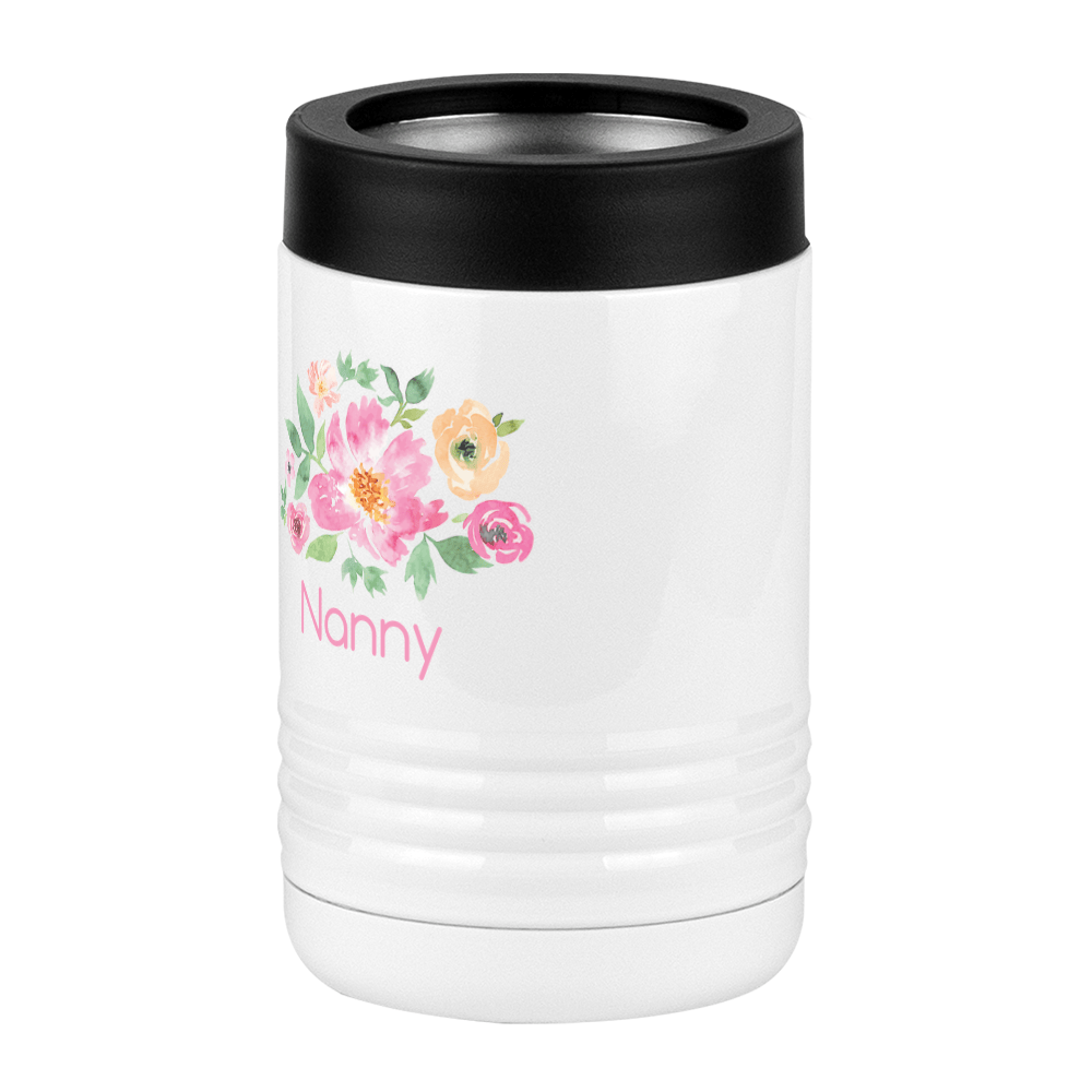 Personalized Flowers Beverage Holder - Nanny - Front Left View