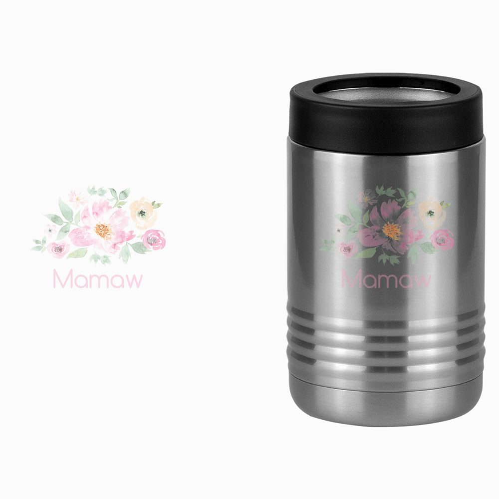 Personalized Flowers Beverage Holder - Mamaw - Design View