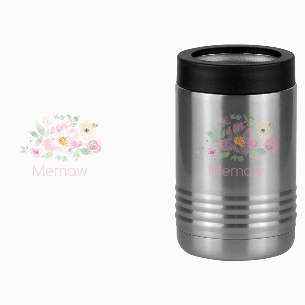 Personalized Flowers Beverage Holder - Memaw - Design View
