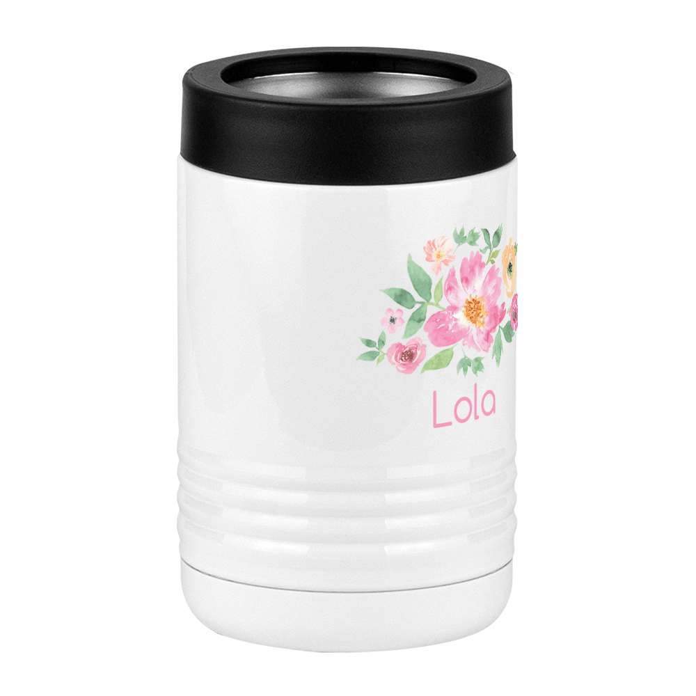 Personalized Flowers Beverage Holder - Lola - Front Right View