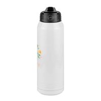 Thumbnail for Personalized Flowers Water Bottle (30 oz) - Grammy - Right View