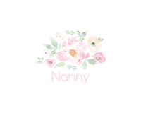 Thumbnail for Personalized Flowers Water Bottle (30 oz) - Nanny - Graphic View