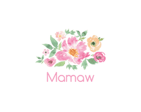 Thumbnail for Personalized Flowers Water Bottle (30 oz) - Mamaw - Graphic View