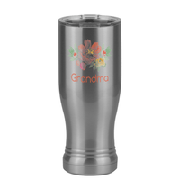 Thumbnail for Personalized Flowers Pilsner Tumbler (14 oz) - Grandma - Right View