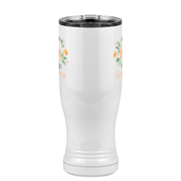 Thumbnail for Personalized Flowers Pilsner Tumbler (14 oz) - Grammy - Front View