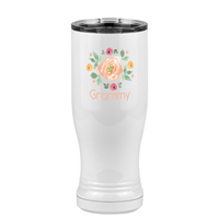 Thumbnail for Personalized Flowers Pilsner Tumbler (14 oz) - Grammy - Left View