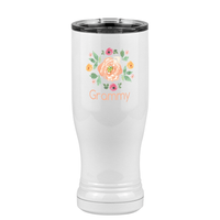 Thumbnail for Personalized Flowers Pilsner Tumbler (14 oz) - Grammy - Right View