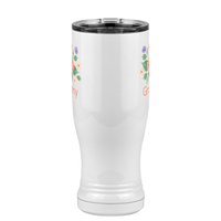 Thumbnail for Personalized Flowers Pilsner Tumbler (14 oz) - Granny - Front View