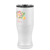 Thumbnail for Personalized Flowers Pilsner Tumbler (14 oz) - Mimi - Front Left View