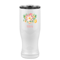 Thumbnail for Personalized Flowers Pilsner Tumbler (14 oz) - Mimi - Right View