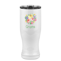 Thumbnail for Personalized Flowers Pilsner Tumbler (14 oz) - Grams - Right View
