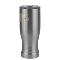 Thumbnail for Personalized Flowers Pilsner Tumbler (14 oz) - Grams - Front Left View