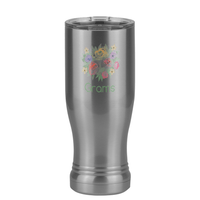 Thumbnail for Personalized Flowers Pilsner Tumbler (14 oz) - Grams - Right View