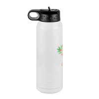Thumbnail for Personalized Flowers Water Bottle (30 oz) - Great Grandma - Left View